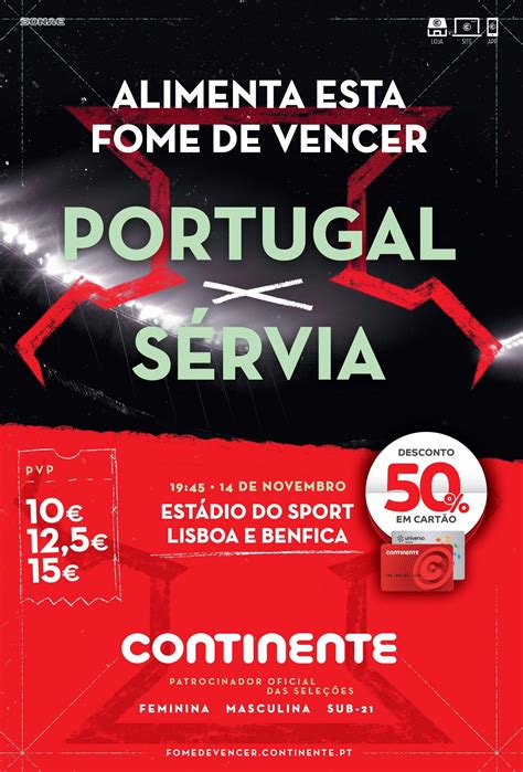 portugal sérvia bilhetes